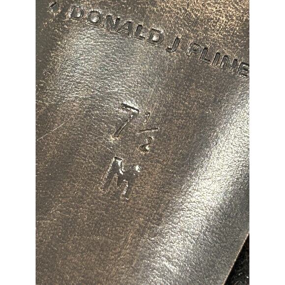 Donald J Pliner Leopard Print Stiletto Sandals Size 7.5 M Brown Suede Slide - Picture 8 of 8